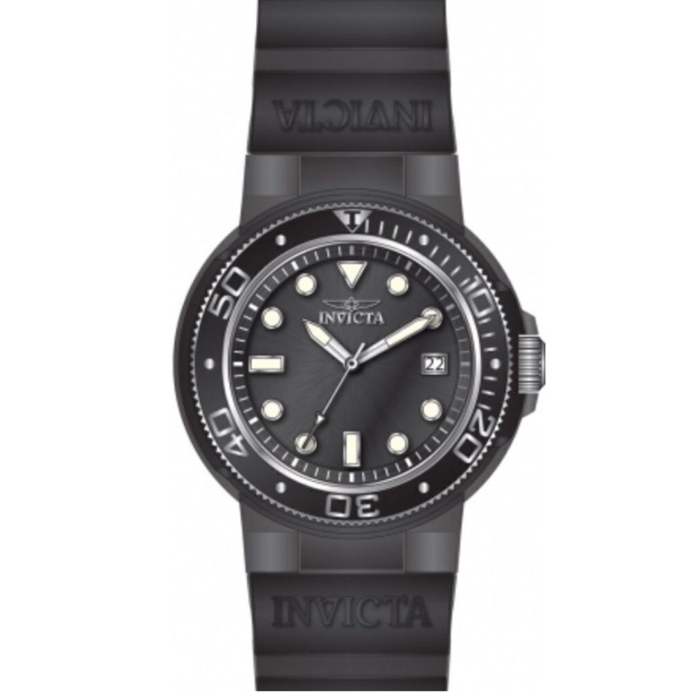 Invicta Pro Diver Model 37299 Womens NWB Black Silicone Band